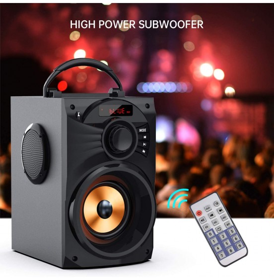 Portable Bluetooth Speaker with Subwoofer Wireless Speakers Outdoor/Indoor Big Speaker Support Remote Control FM Radio TF Card LED Lights MP3 Player Party Speaker for Home Camping iPhone Computer PC Portable Bluetooth Speaker with Subwoofer Wireless Speakers Outdoor/Indoor Big Speaker Support Remote Control FM Radio TF Card LED Lights MP3 Player Party Speaker for Home Camping iPhone Computer PC